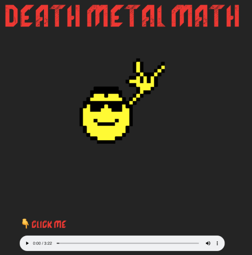 Death Metal Math opening page